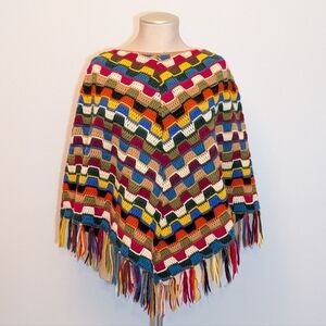 Hand Made Knitted Poncho